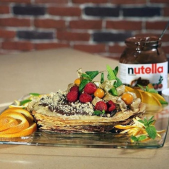 Блинный торт с Нутеллой