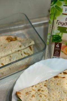 1. Этап. Омлет в лаваше-кругляше: Всем приятного аппетита и вкусных завтраков!