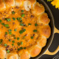 Baked Biscuit Wreath Chili-Cheese Dip