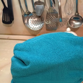 1. Этап. Жарено-тушеное мясо: Казан с мясом накрыть чем-нибудь теплым и дать настояться еще минут 20.