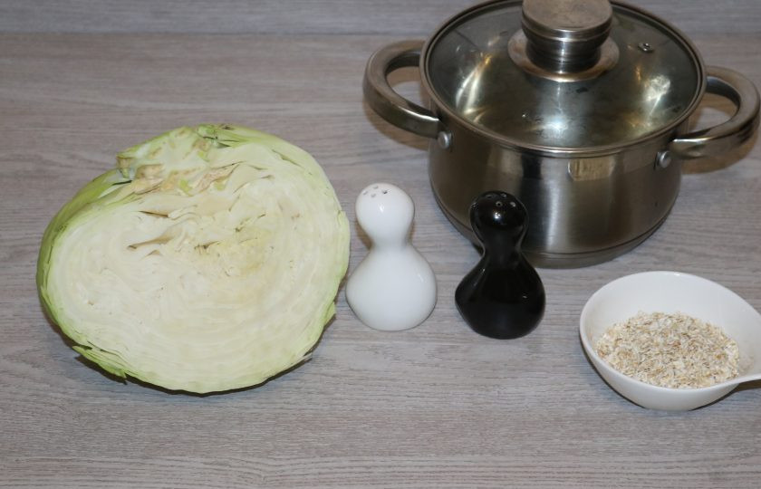 1. Этап. Капустный броуз: Подготовьте ингредиенты.