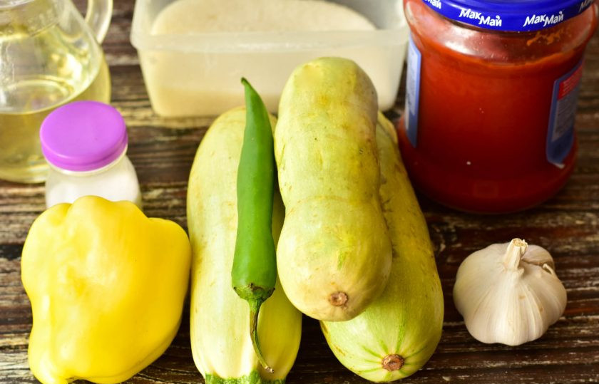 1. Этап. Лечо Оранжевое лето: Подготовьте ингредиенты.