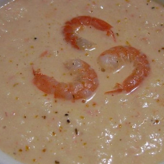Суп-пюре с морепродуктами