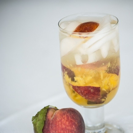 1. Этап. Персиковый коктейль: 5. Персиковый коктейль готов! На здоровье!