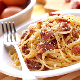Паста Карбонара с беконом