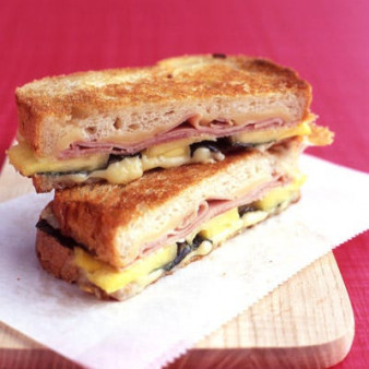 Grilled Ham and Cheese with Pineapple