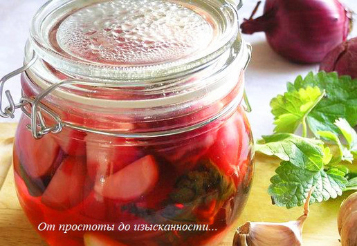 1. Этап. Маринованные овощи с мелиссой: Через 2 недели можно пробовать.