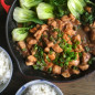 Spicy Ginger Chicken with Steamed Bok Choy