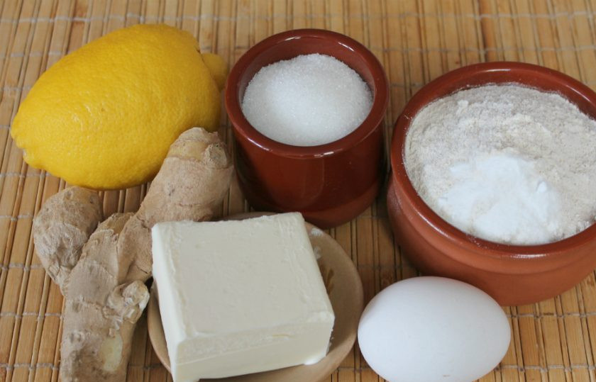 1. Этап. Песочное имбирное печенье: Подготовим ингредиенты.