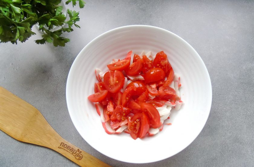 1. Этап. Салат Эдем: Помидоры 