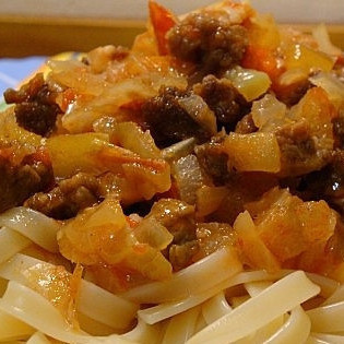 Лагман с капустой