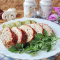 Мясной хлеб с грибами