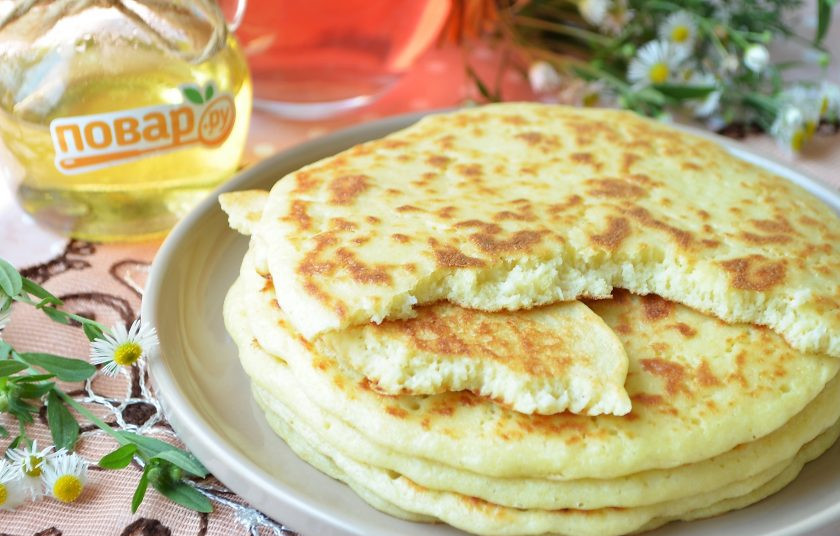 1. Этап. Блины из цветной капусты на кефире: 8. Приятного аппетита!