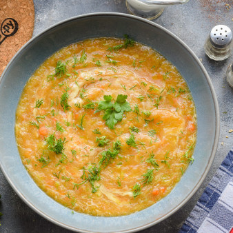 Суп-пюре из кабачков и авокадо