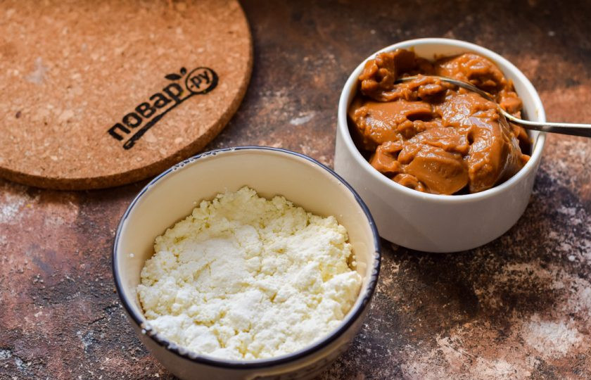 1. Этап. Торт Мираж: Подготовьте ингредиенты для крема.