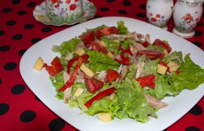 1. Этап. Салат Коко Шанель: Салат готов к подаче!