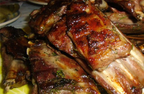 1. Этап. Ребрышки барбекю на мангале: Приятного аппетита!