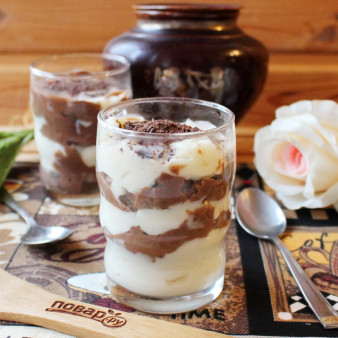 Шоколадно-ванильный крем