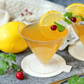 Лимонное желе с медом