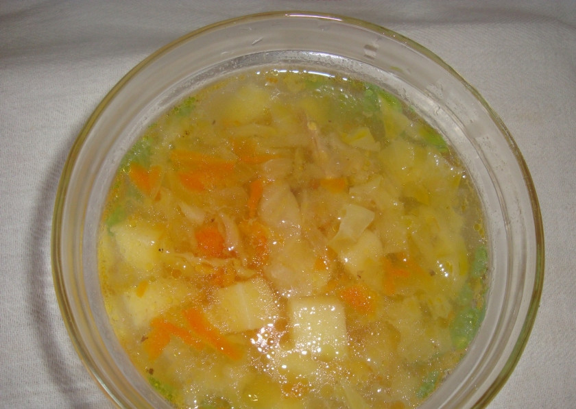 1. Этап. Щи с курицей в мультиварке: Приятного аппетита!