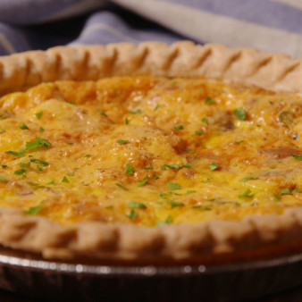 Easy Cheesy Bacon Quiche Recipe