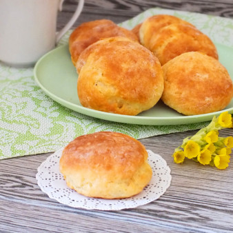 Кокосовое печенье с творогом