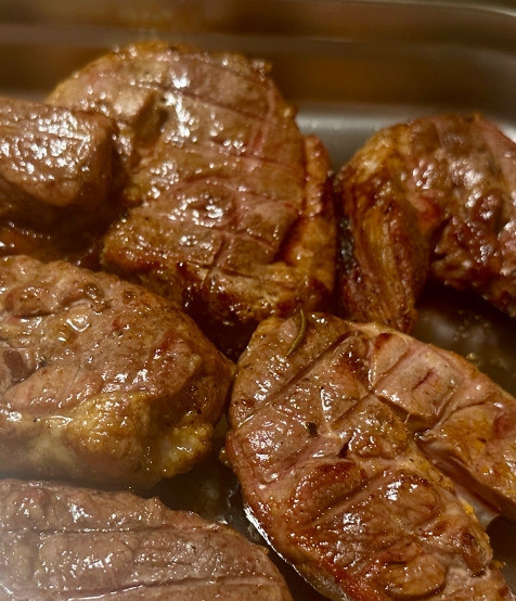 1. Этап. Баранина жареная «на» и «в» решетке: Вот.