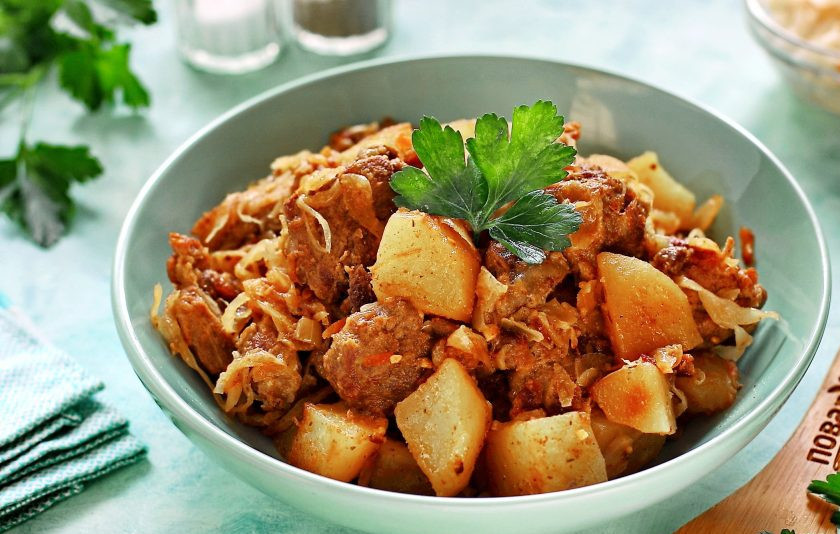 1. Этап. Баранина тушеная с квашеной капустой: Приятного аппетита!