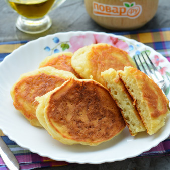 Оладьи с сыром на кефире