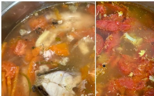 1. Этап. Уха …, суп рыбный по-ростовски: Я готовил суп еще минут семь где-то. Почему «готовил»? Подчеркну еще раз – я не «варил» этот суп. А исключительно методом «томления» действовал. Впрочем, как и всегда, когда готовлю, что называется, «первое». И в этот момент сбалансировал на соль-сахар, перец и прочая.