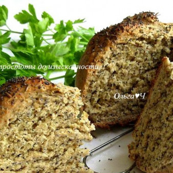 Быстрый хлеб с маком и тмином