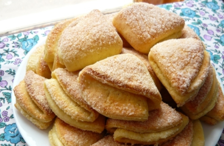 1. Этап. Конвертики из творожного теста: Приятного аппетита!