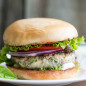 Turkey Zucchini Burger with Garlic Mayo