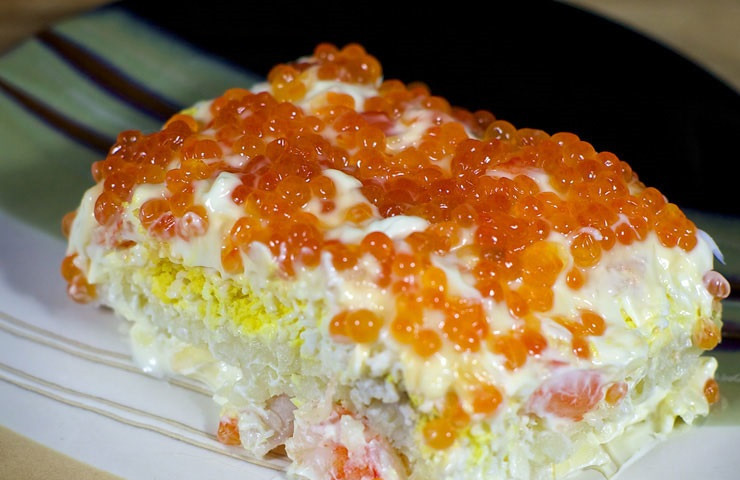 1. Этап. Салат Лагуна: 11. Вот такой простой рецепт салата 