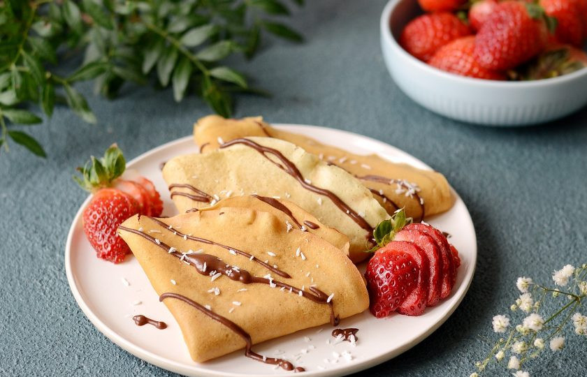 1. Этап. Веганские блины на овсяном молоке: Веганские блины на овсяном молоке готовы, приятного аппетита!