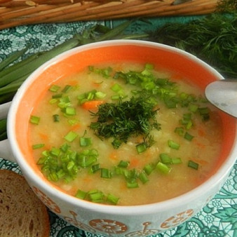 Картофельный суп-толчeнка с квашеной капустой