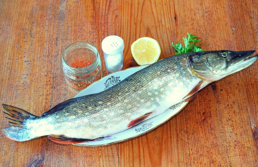 1. Этап. Щука в фольге на углях: Подготовьте ингредиенты, которые нам понадобятся.