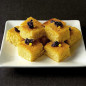 Lemon & violet drizzle cake