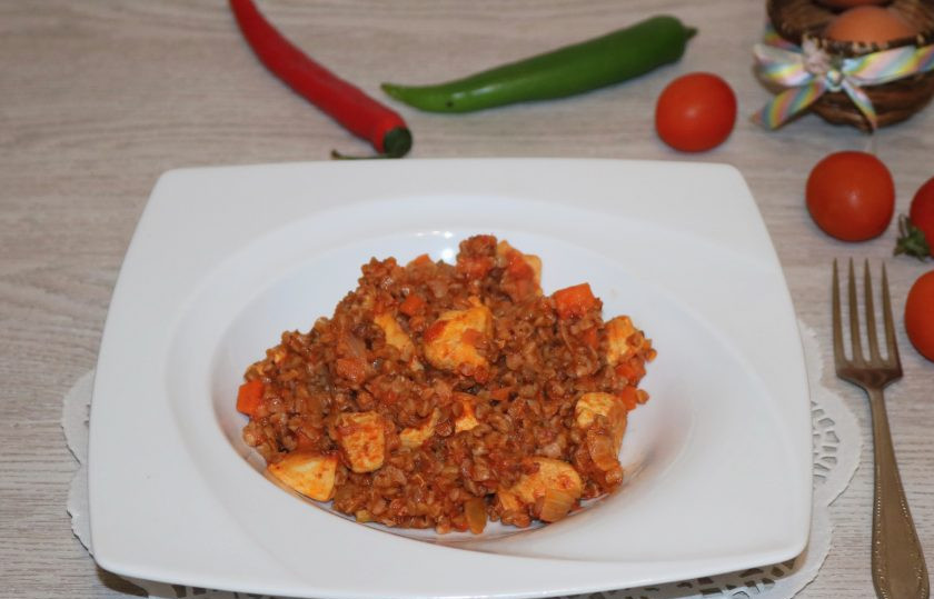 1. Этап. Гречка по-купечески с курицей: Гречка по-купечески с курицей готова!