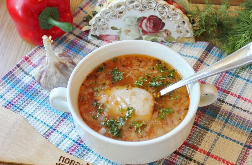 1. Этап. Суп Харчо с пшеном: Суп 