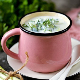 Летний суп на кефире