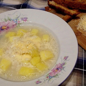 Рисовый суп с пармезаном