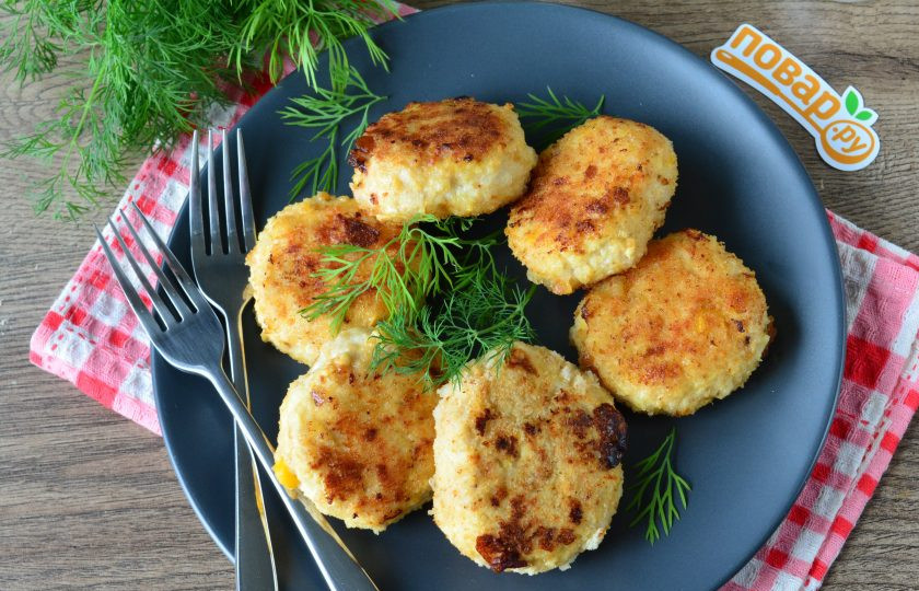 1. Этап. Котлеты из индейки с кукурузой: Приятного аппетита!
