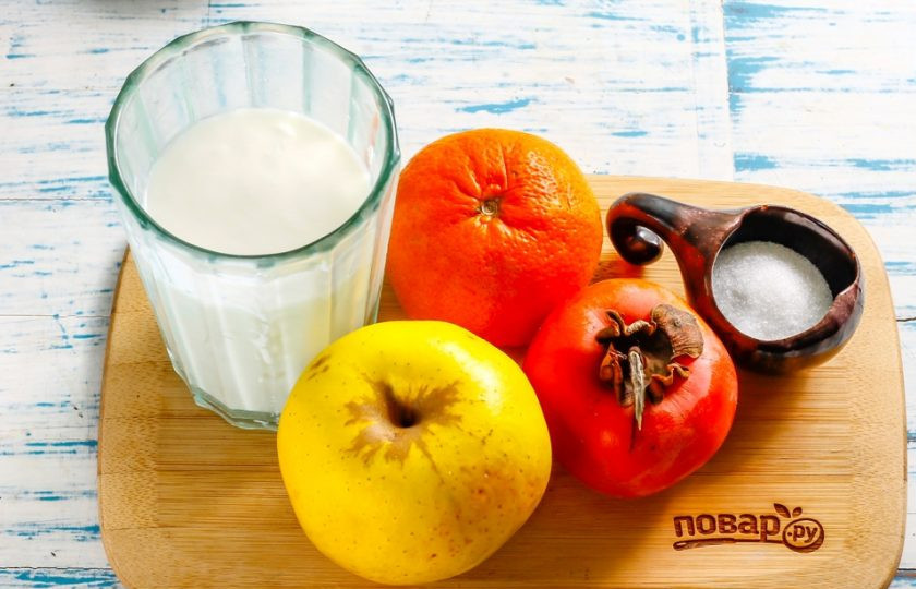 1. Этап. Полезный смузи: Подготовьте указанные ингредиенты.