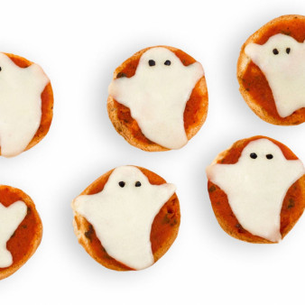 Ghost Mini Pizzas