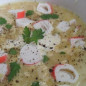 Сырный суп с крабовыми палочками