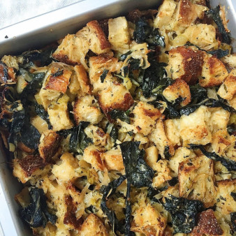 Roasted Garlic and Kale Stuffing