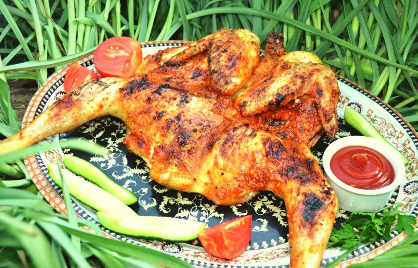 1. Этап. Курица на мангале целиком: Для разнообразия меню на природе - отличная идея!