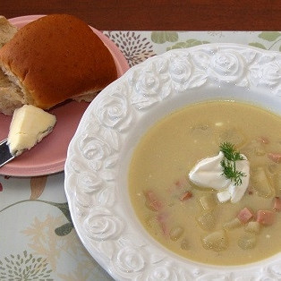 Суп с пореем и картофелем