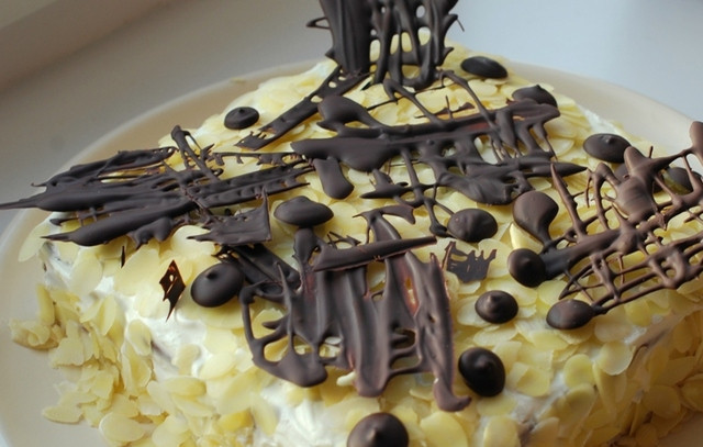 1. Этап. Творожный торт из печенья: Приятного чаепития!